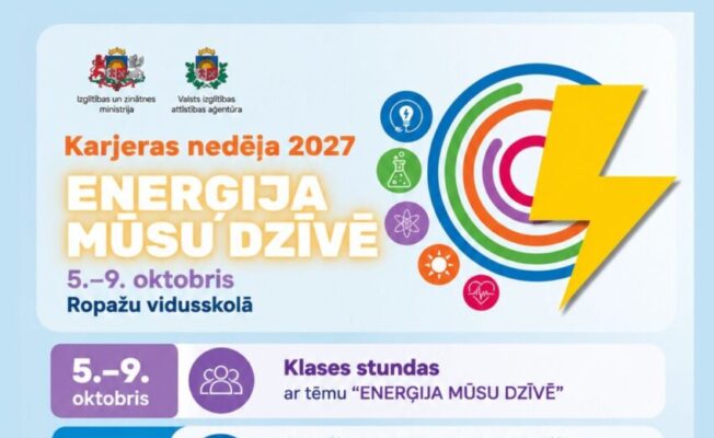 Plakāts par Karjeras nedēļu 2027 